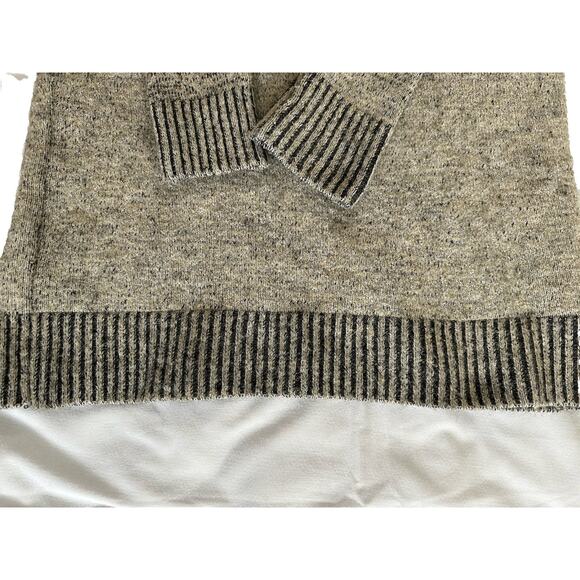 Zara Knit Oatmeal Crew Neck Sweater Dress Tunic Sz Small - Picture 6 of 12